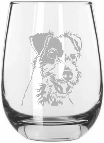 Miniatura 272 de Sakhalin Husky Dog - Copa de vino grabada personalizada de 15.25 onzas sin tallo