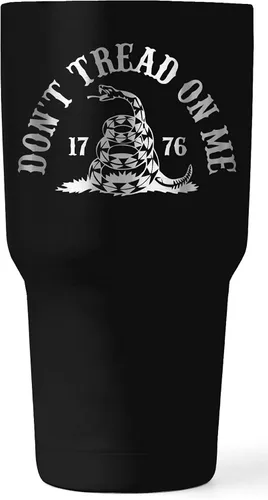 Miniatura 3 de Gadsden Flag Don't Tread on Me - Vaso patriótico de 30 onzas, taza de viaje con la bandera estadounidense, taza de café patriótica, doble