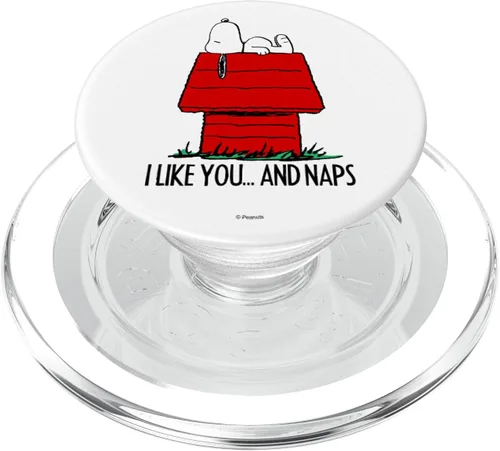 Peanuts Snoopy Valentines I Like Naps PopSockets MagSafe PopGrip para iPhone