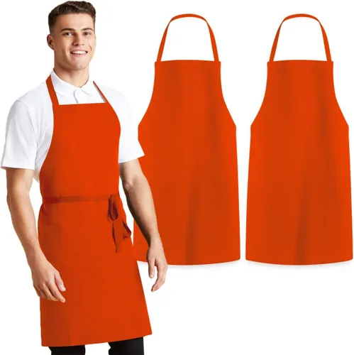 Miniatura 8 de Avalon Kitchen Aprons for Men - 100% Polyester Chef Apron Women with Extra Long Ties - Cooking Aprons for Women & Mens Apron