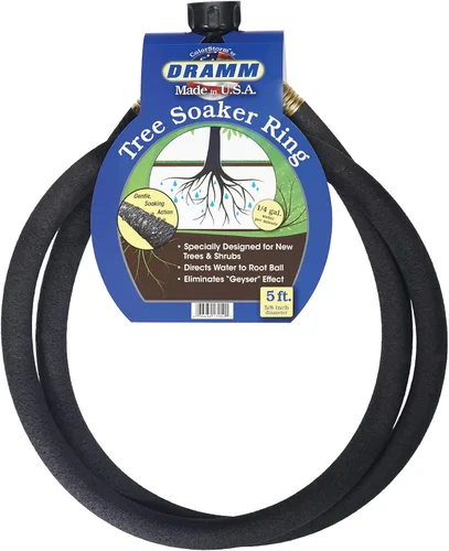 Dramm Corporation 10-17052 Color Storm Tree Soaker Ring, 5 pies, negro