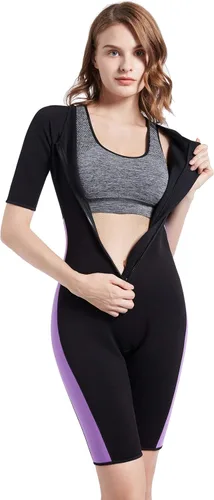Miniatura 6 de Traje de neopreno para mujer, entrenamiento de cintura, entrenamiento de fitness, traje de adelgazamiento en caliente