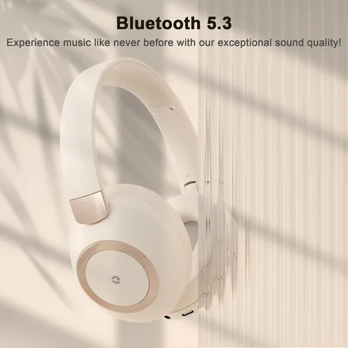Miniatura 4 de Audífonos con cancelación activa de ruido, 100 horas de reproducción, auriculares Bluetooth inalámbricos, auriculares Bluetooth con micrófono
