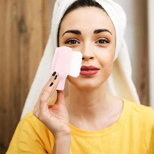 Miniatura 8 de Beaupretty Cepillo de limpieza facial de silicona de doble cara Cepillo limpiador facial Cepillo de lavado facial Cepillo de limpieza facial Cepillo