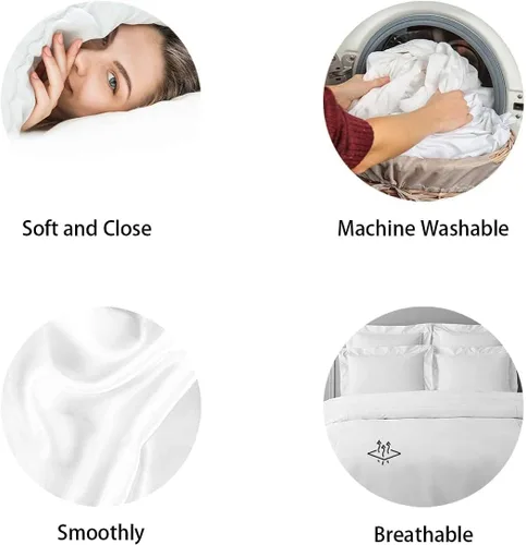 Miniatura 8 de Homewish Juego de ropa de cama de zorro 3D, tamaño individual, juego de funda de edredón con temática de animales salvajes de la naturaleza, 2