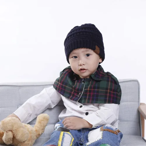 Miniatura 7 de Gorros de punto cálidos de invierno para niños y niñas, gorros suaves para bebés y niñas
