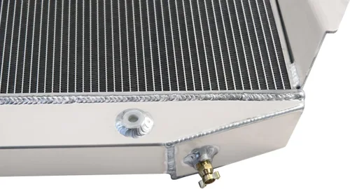 Miniatura 5 de ALLOYWORKS Radiador de aluminio de 4 filas para Jeep Cherokee Wagoneer J10 J20 J-2500 J-2600 5.9 6.6L V8 GAS All Aluminum Radiator. Superior