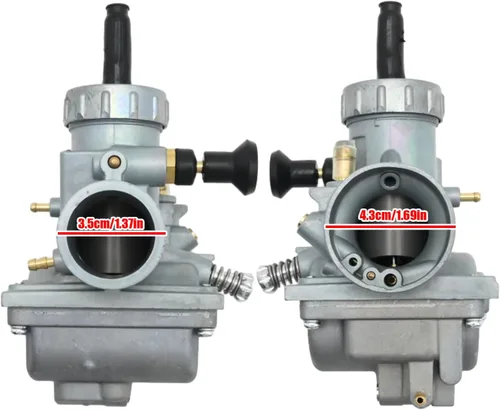 Miniatura 4 de Carburador con manguera compatible con Kawasaki KX65 KX80 Suzuki RM65 RM80 RM85 Yamaha YZ80 YZ85