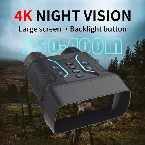 Miniatura 2 de Gafas de visión nocturna y prismáticos de visión nocturna con agarre, video 4K UHD, imagen de 36 MP, pantalla HD de 4.5 pulgadas, zoom digital 8X