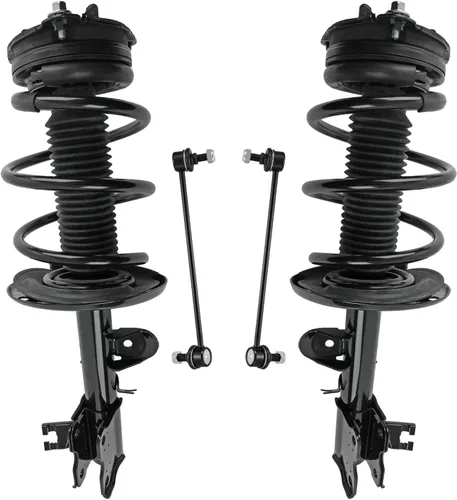 Miniatura 31 de Detroit Axle - Kit de puntales delanteros 2WD para Ford F-150 2005-2008 Lincoln Mark LT 2005-2008, 2 puntales con muelle helicoidal, 2 enlaces