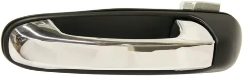 Para Chrysler Aspen Manija de puerta 2007 2008 2009 Exterior | Lado trasero del conductor | Palanca cromada | Carcasa negra | CH1520118 | 1EH611XRAA