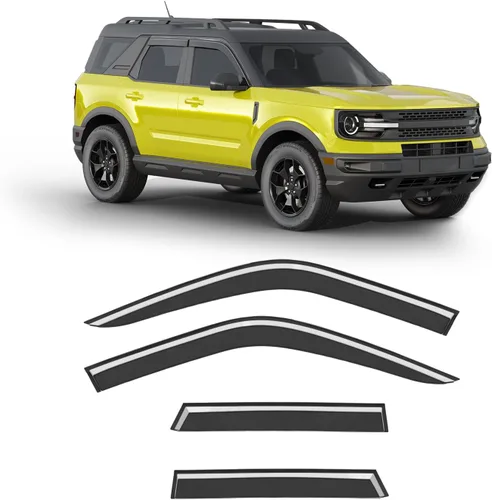 Miniatura 26 de Extra-Thick Window Rain Guard for 2004-2014 Ford F150 Extended Cab/SuperCab Rain Guards Tape-on Side Truck Window Visors Low Profile Vent Visor
