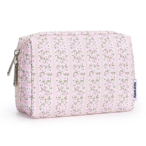 Miniatura 49 de Bolsa de cosméticos Narwey linda bolsa de maquillaje bolsa de viaje bolsa de maquillaje con cierre de cremallera para mujeres y niñas YA-capullos