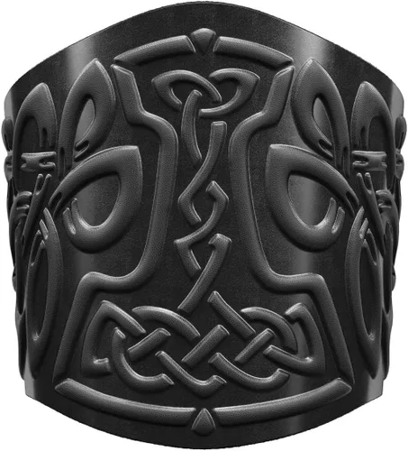 Miniatura 8 de Brazaletes de Cuero 100% Auténtico Hechos a Mano - Guante de Muñeca - Pulseras de Cuero Reales - Brazaletes de Armadura de Cosplay Vikingo