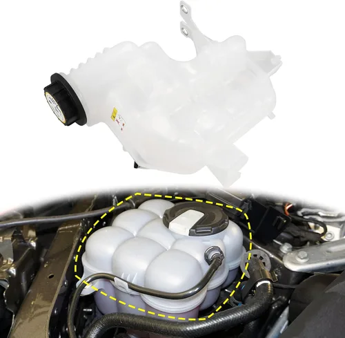 Miniatura 3 de X AUTOHAUX 1 Unidades Refrigerante Radiador Depósito Depósito LR020367 Refrigerante Desbordamiento Expansión Botella con Tapa y Sensor para Land