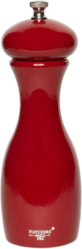 Miniatura 13 de Fletchers' Mill - Colección Marsala de molinillo de pimienta, cereza, 4 pulgadas, grosor ajustable fino a grueso, fabricado en Estados Unidos Negro