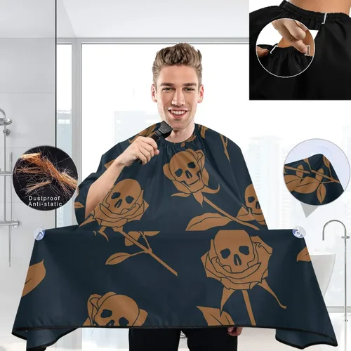 Miniatura 3 de visesunny Delantal profesional del cabo del peluquero del pelo del poliéster del pelo del salón del cabo delantal antiestático de la barba Multi 11
