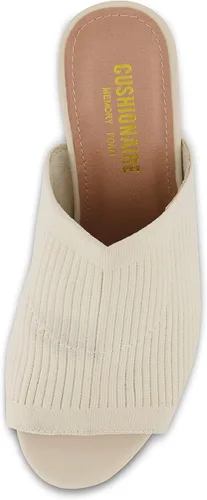 Miniatura 5 de CUSHIONAIRE Sandalias de tacón de punto Nima para mujer + espuma viscoelástica, anchos disponibles