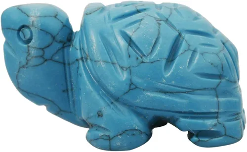 Miniatura 13 de mookaitedecor Estatua de tortuga de cristal, escultura de piedra curativa de reiki, figuras de piedras preciosas de bolsillo de 1.5 pulgadas