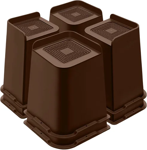 Miniatura 18 de ANNKUT Elevadores de cama de 1 pulgada resistentes, elevadores de muebles para cama, escritorio, mesa, sofá, sofá, elevadores de cama de gran