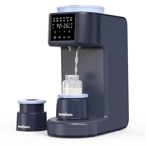 MOMFANN Máquina dispensadora de fórmulas, 2 minutos de mezcla rápida para bebés, máquina automática de leche con un solo toque, 3 temperaturas de