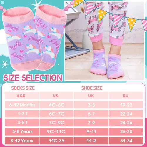 Miniatura 5 de Baby Girls Boys Toddlers Grips Socks Kids Non Slip Anti Skid Ankle Cotton No Show Socks with Grippers