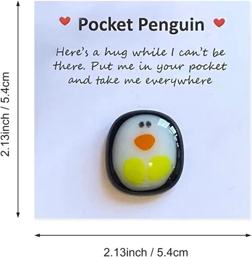 Miniatura 3 de Un Pequeño Abrazo de Pingüino de Bolsillo, Mini Decoración de Animal Lindo Juguete Divertido de Abrazo de Bolsillo Pingüino para Alivio del Estrés