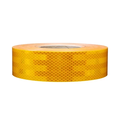 Rollo de 2 pulgadas x 15 pies 3M Cinta de seguridad reflectante 983-71NL Cinta reflectante de grado de diamante amarillo para autobuses escolares,
