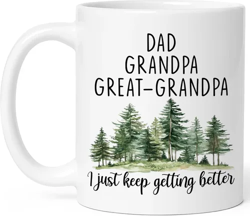 Miniatura 8 de Regalos de Navidad para Bisabuela, Promocionada a Bisabuela en Taza, Anuncio de Embarazo para Bisabuelas, Regalo del Día de la Madre para Blanco
