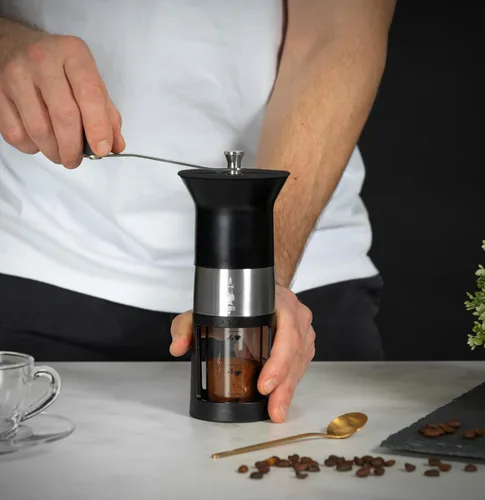 Miniatura 5 de Bialetti MCPRO001 Molinillo de café manual, acero aleado, negro