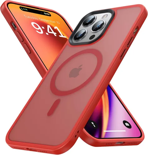 Miniatura 24 de Funda magnética para iPhone 14 Pro [compatible con MagSafe] [Fuerte magnético] [Protección de grado militar de 10 pies] Funda delgada para iPhone 14
