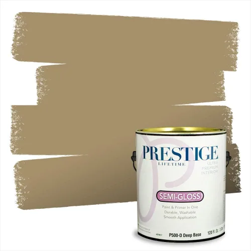 Miniatura 116 de PRESTIGE Paints Exterior Paint and Primer In One, 1-Gallon, Satin, Comparable Match of Benjamin Moore* Royal Linen* 931BM-PCM