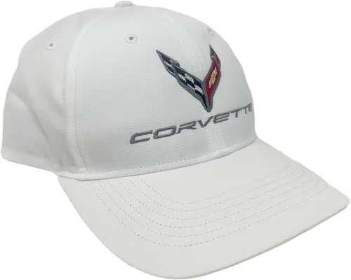Miniatura 3 de C8 Corvette Performance - Gorra de microfibra StayDri de próxima generación, con licencia oficial de GM (negro)