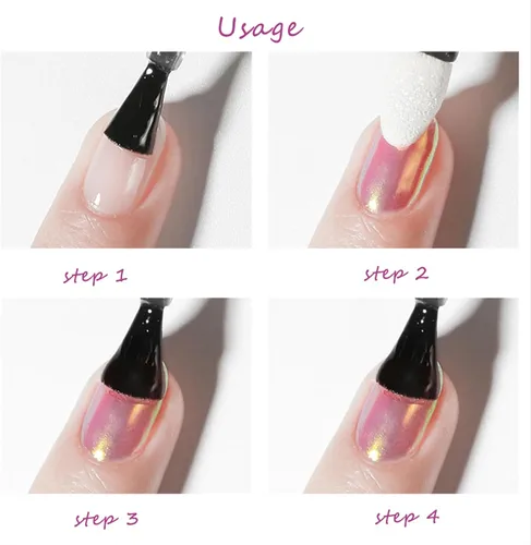 Miniatura 8 de Juego de 24 polvos de uñas cromados – Polvo de pigmento con efecto espejo con purpurina para uñas, manicura de metal camaleón, suministros para uñas