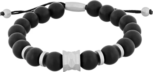 Miniatura 11 de Pulsera Bolo de Nylon Ajustable con Cuentas de Acero Inoxidable para Hombre - Elección