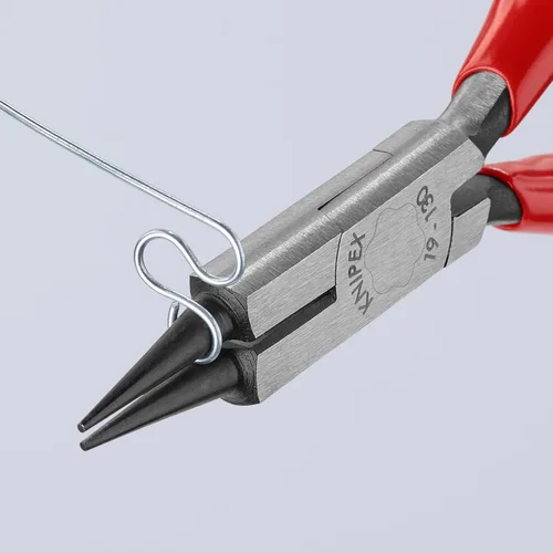 Miniatura 8 de KNIPEX Herramientas 19 01 130 Alicates de joyería de nariz redonda con bordes de corte