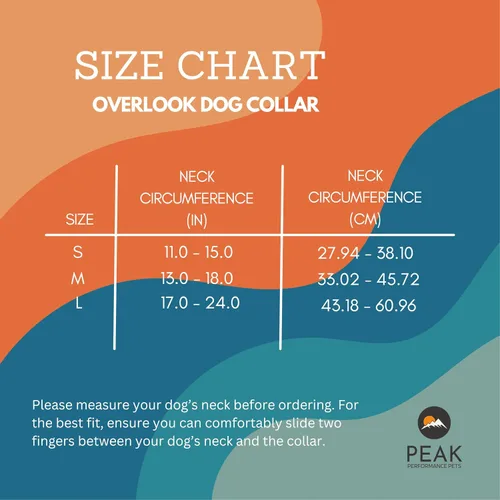 Miniatura 3 de Overlook Collar Impermeable para Perros Mediano Naranja Amanecer, Duradero, Cómodo Cachorros Grandes y Perros Medianos Fácil de Limpiar, A