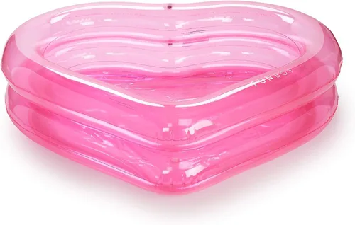 Miniatura 3 de FUNBOY - Piscina inflable gigante de lujo con corazón rosa transparente, diversión durante todo el año para piscinas de pelotas, piscinas, una