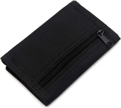 Miniatura 5 de Cartera de bloqueo de RFID (identificación de frecuencia de radio) de tres partes de lona, para deportes al aire libre, para niños. Cartera