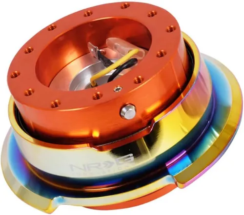Miniatura 2 de NRG Innovations NRG-SRK-280BK-CG GEN 2.8 - Adaptador de liberación rápida para volante, 6 agujeros y 6 x 70 y 0.236 x 2.913 in, patrón de pernos