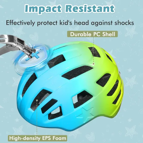 Miniatura 3 de Zacro Kids Helmet 5-14 for Boys Girls, Adjustable Lightweight Toddler Helmet with Reflective Safety Stickers, Fits Bicycle Balance Bike Scooter