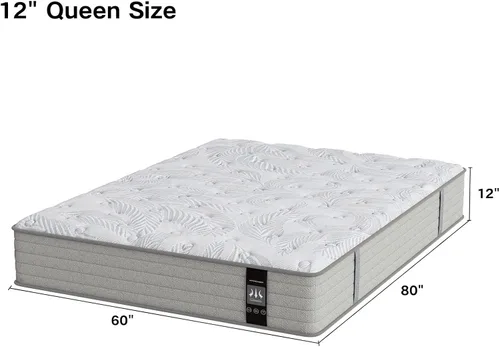 Miniatura 2 de Colchón individual de 8 pulgadas, espuma viscoelástica refrescante de gel, cama tamaño individual en una caja, sensación firme media para alivio