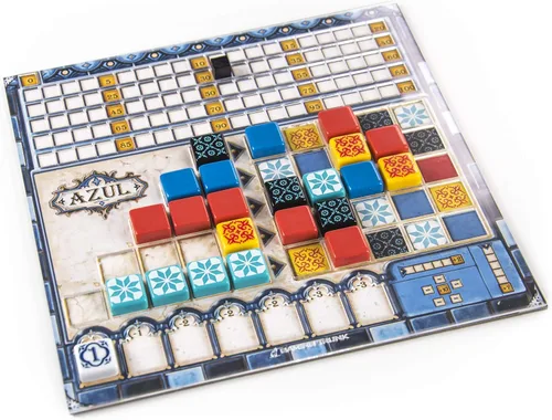 Superposiciones de colchoneta de jugador Azul. Juego de cuatro