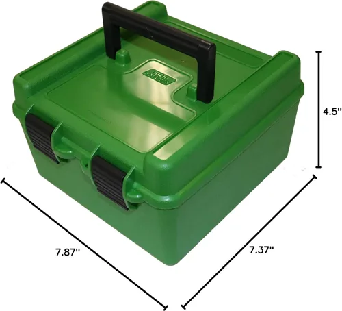 Miniatura 10 de MTM Case-Gard R-100-10 Deluxe Caja de munición 100 rondas Compatible con 22-250 243 270 308 Win 30-06 Incluye bandejas interiores ajustables