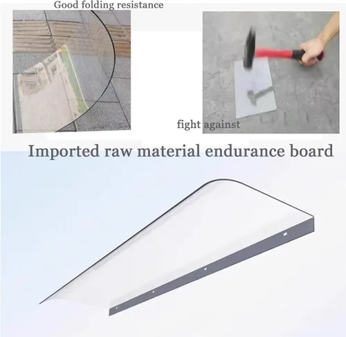 Miniatura 5 de Toldo invisible para puerta delantera, toldo para exteriores, toldo transparente para puerta, refugio de lluvia, cubierta transparente espesa, toldo