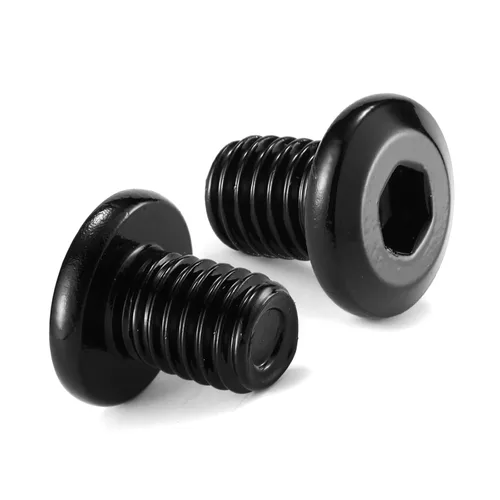 Miniatura 32 de M6 x 60mm 10 piezas de tornillos de cabeza plana con casquillo hexagonal, acero inoxidable 304 18-8, rosca completa, óxido negro de SG TZH