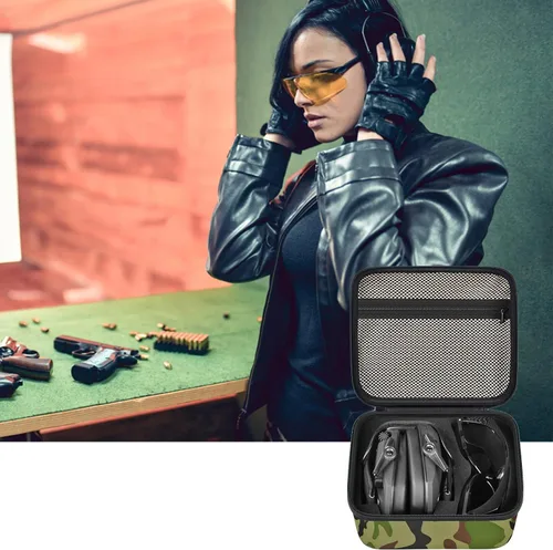 Miniatura 7 de PAIYULE Funda para orejeras electrónicas delgadas de Walker's Razor / para Howard Leight Shooting Caza Audición Protección de los oídos