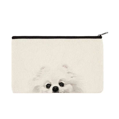 Miniatura 24 de WIRESTER Bolsa de maquillaje de lona con cremallera, bolsa de cosméticos, estuche organizador para mujeres y niñas, bolsa de cosméticos de viaje