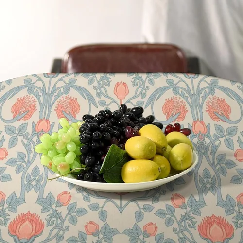 Miniatura 48 de Mantel Floral Retro de Pájaros, Diseño Original Bohemio William Morris Estampado Cubierta de Mesa para Hogar Picnic Fiesta Comedor Cocina William