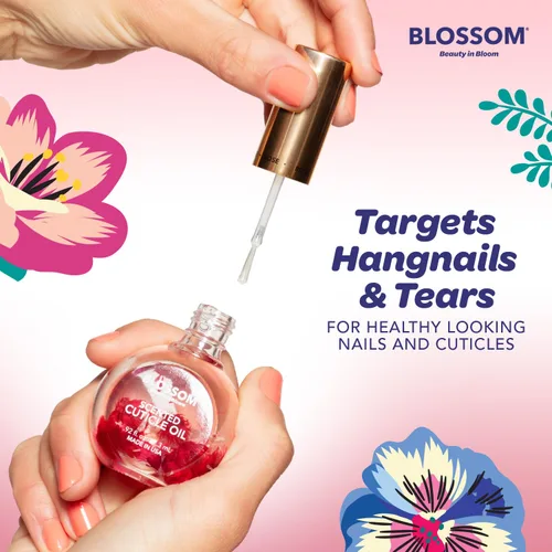 Miniatura 6 de Blossom Hidratante, hidratante, fortalecedor, aceite perfumado para cutículas, infundido con flores reales, fabricado en Estados Unidos, 1.26 onzas